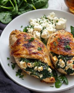 Spinach and Feta Stuffed Chicken Breast – Easy & Flavorful Recipe