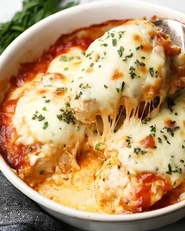 Easy Cheesy Chicken Mozzarella Casserole